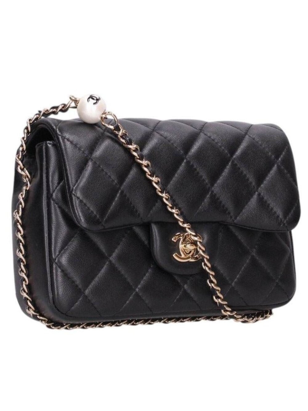 Chanel Quilted Lambskin Small Flap Shoulder Bag